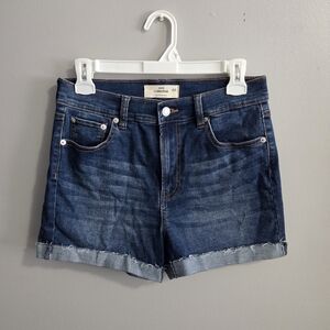 Ardene Dark Blue High Waist Denim Shorts